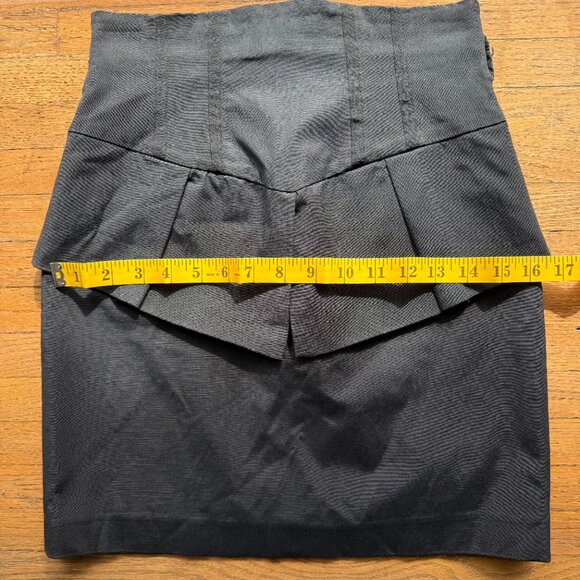 Bebe Mini Skirt Pleated Ruffle - Picture 3 of 4